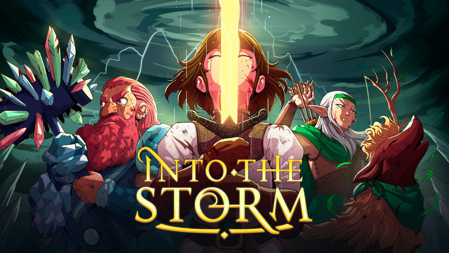 Into the Storm - Illustration by alejdark- Logo by Redpotion Studios