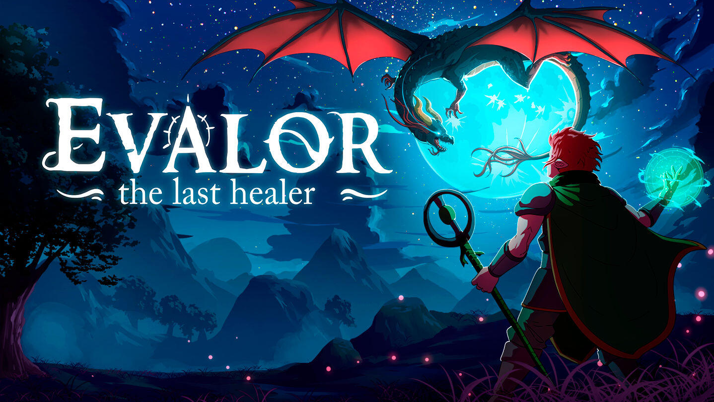 Evalor - Illustration by alejdark- Logo by Redpotion Studios